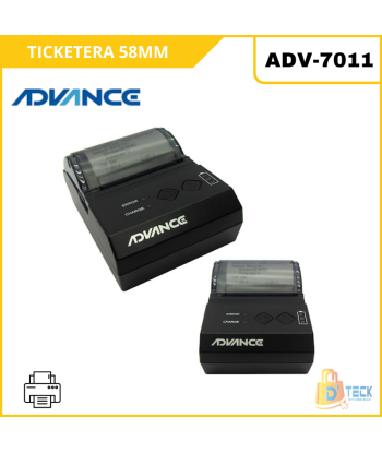 IMPRESORA TERMICA TICKETERA ADVANCE ADV-7011N PORTATIL BLUETOOTH