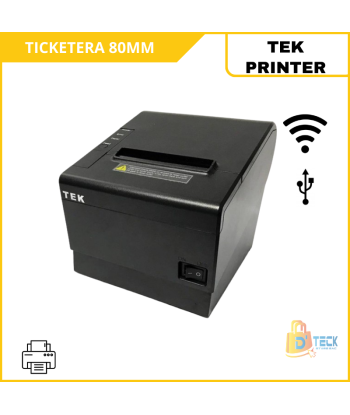 IMPRESORA TERMICA TICKETERA TEK PRINTER TEK-POS80-BS USB + RED 80MM