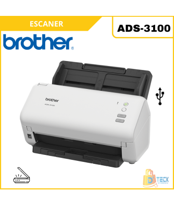 ESCANER BROTHER ADS-3100 ADF DUPLEX 40PPM