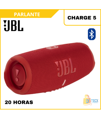 PARLANTE JBL SPEAKER CHARGE 5 BLUETOOTH ROJO