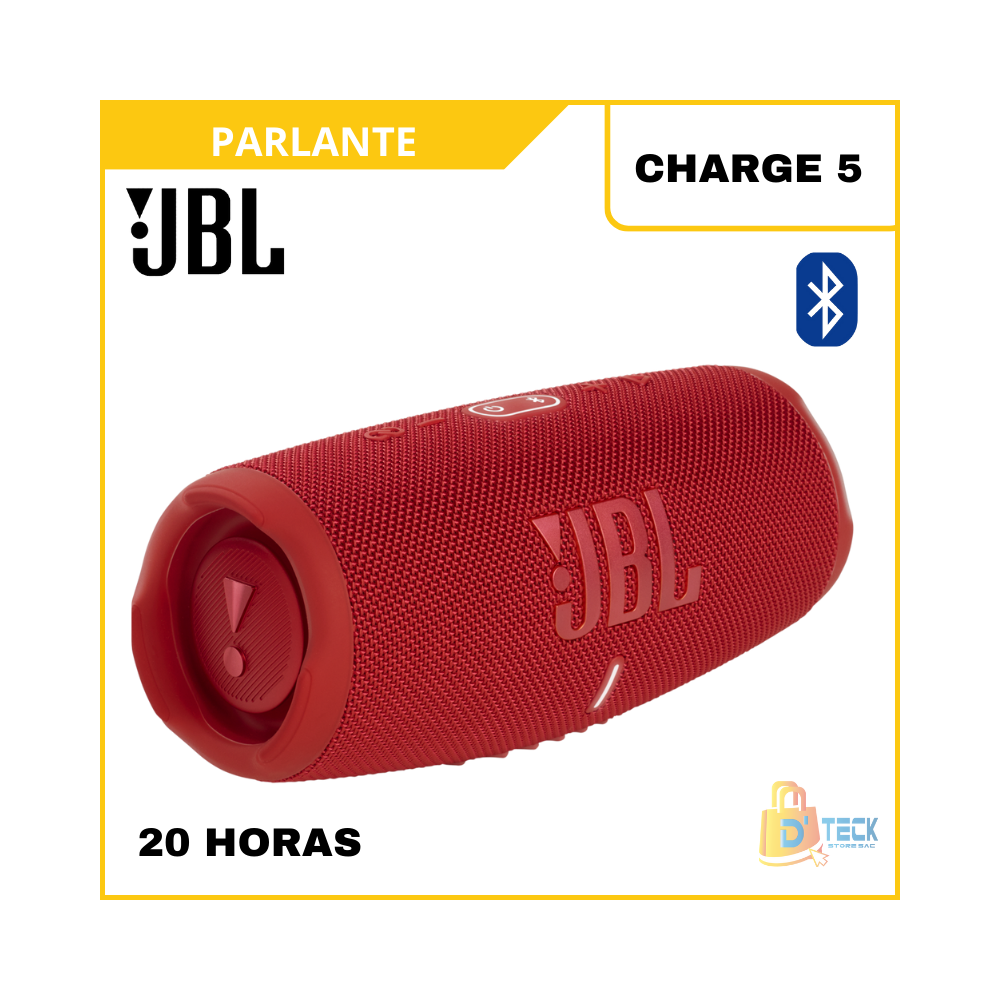 PARLANTE JBL SPEAKER CHARGE 5 BLUETOOTH ROJO