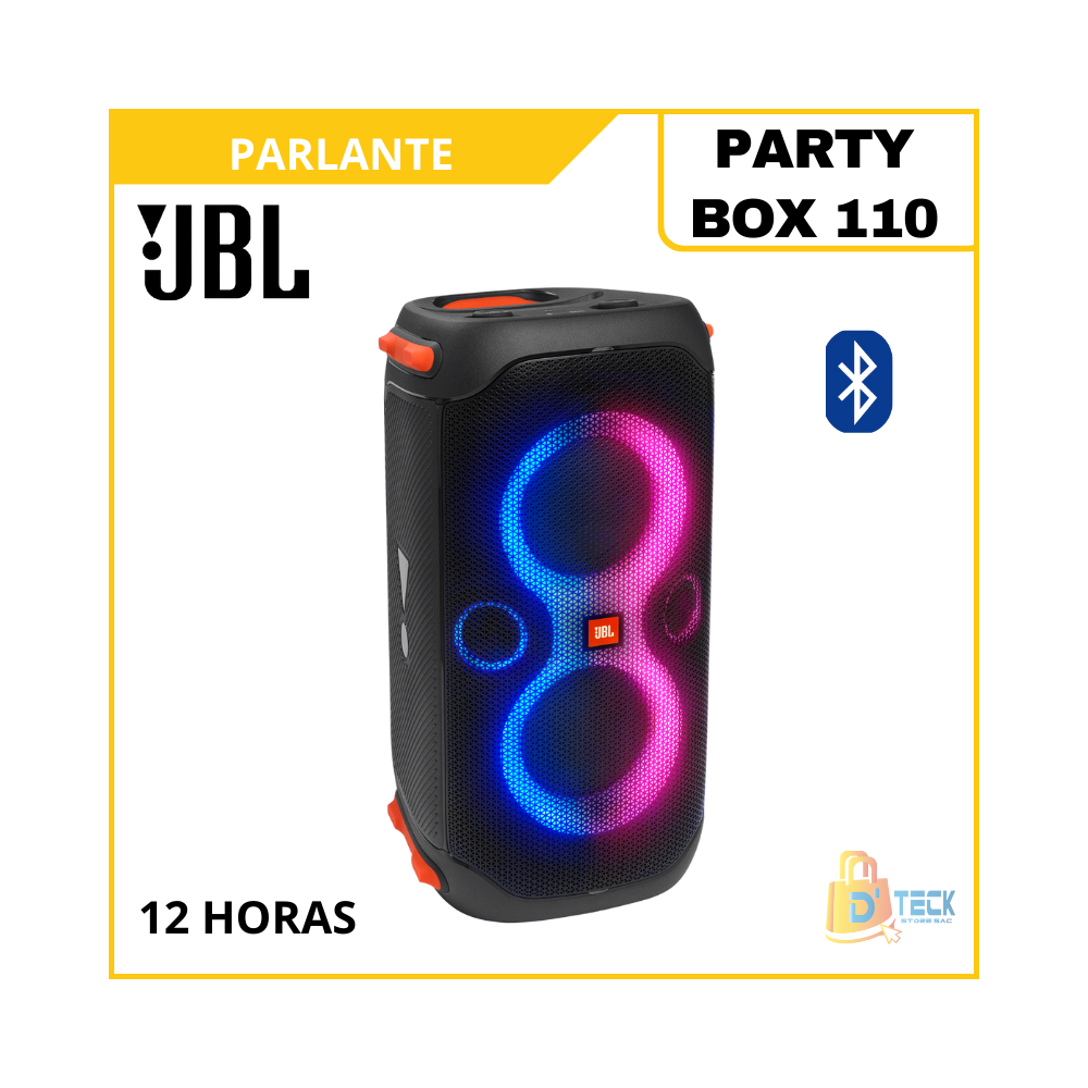 PARLANTE JBL PARTY BOX 110 BLUETOOTH PORTÁTIL 160W