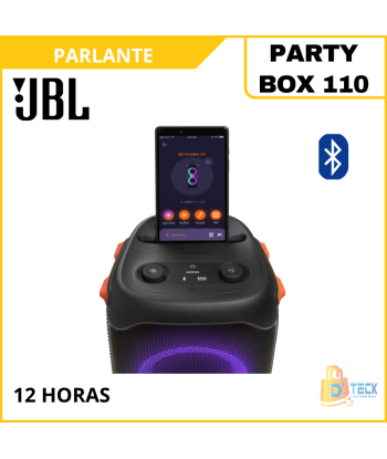 PARLANTE JBL PARTY BOX 110 BLUETOOTH PORTÁTIL 160W