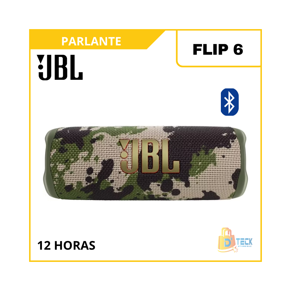 PARLANTE JBL SPEAKER FLIP 6 BLUETOOTH SQUAD MILITAR