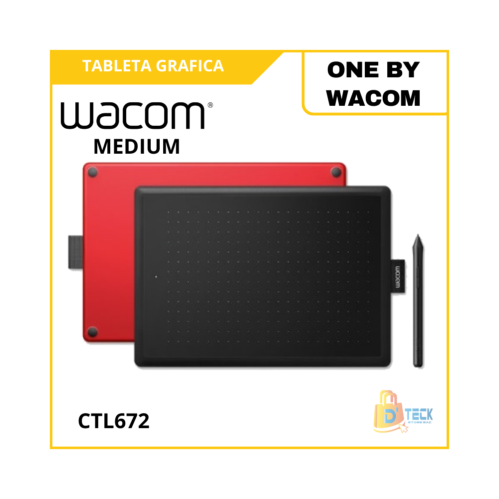 TABLETA GRÁFICA WACOM ONE BY MEDIUM CTL672