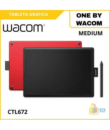 TABLETA GRÁFICA WACOM ONE BY MEDIUM CTL672