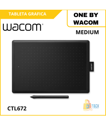 TABLETA GRÁFICA WACOM ONE BY MEDIUM CTL672