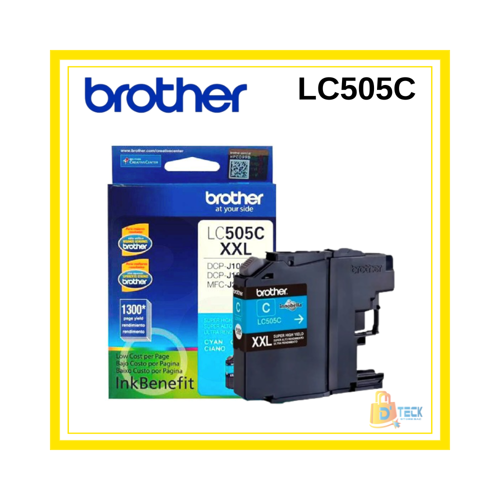 CARTUCHO DE TINTA BROTHER LC505CXXL CYAN