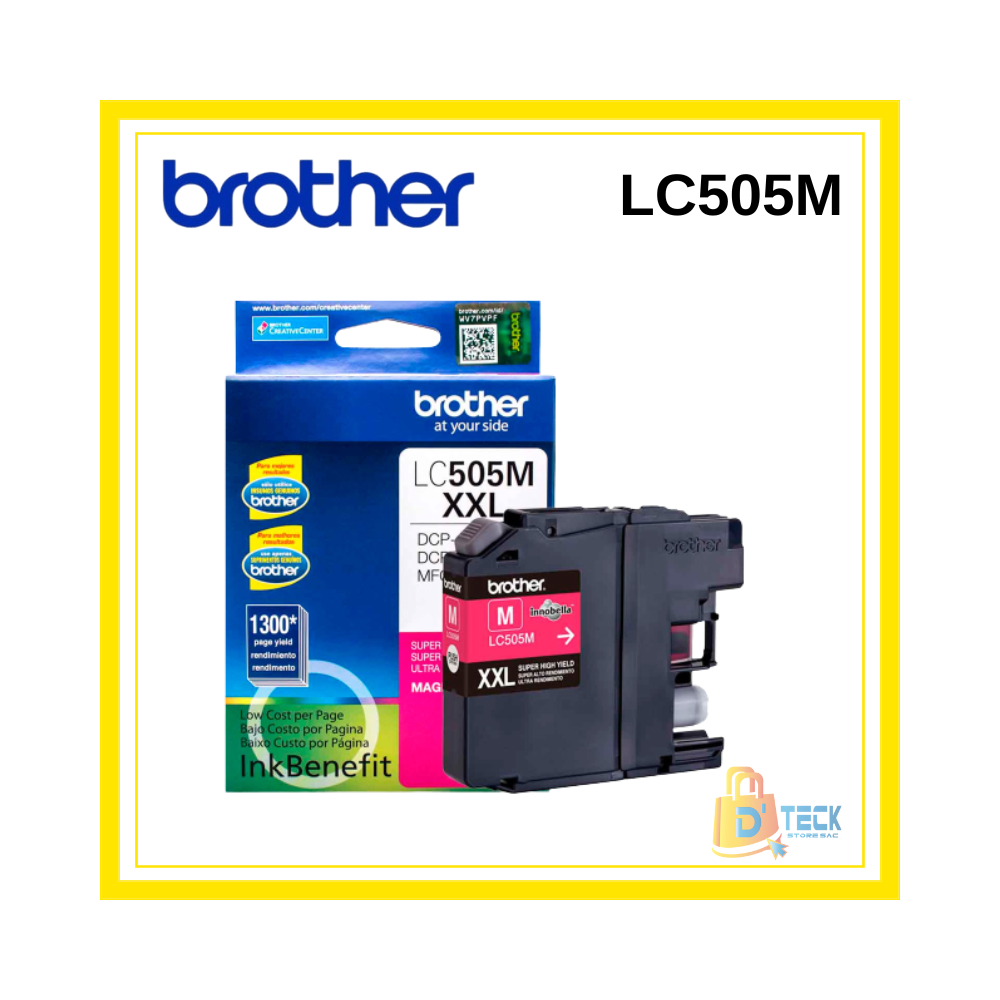 CARTUCHO DE TINTA BROTHER LC505M XXL MAGENTA