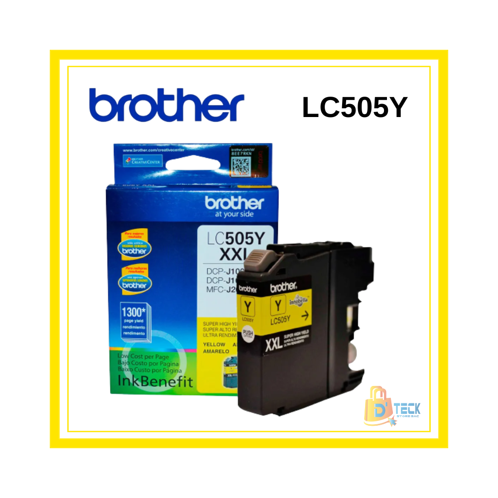 CARTUCHO DE TINTA BROTHER LC505YXXL YELLOW