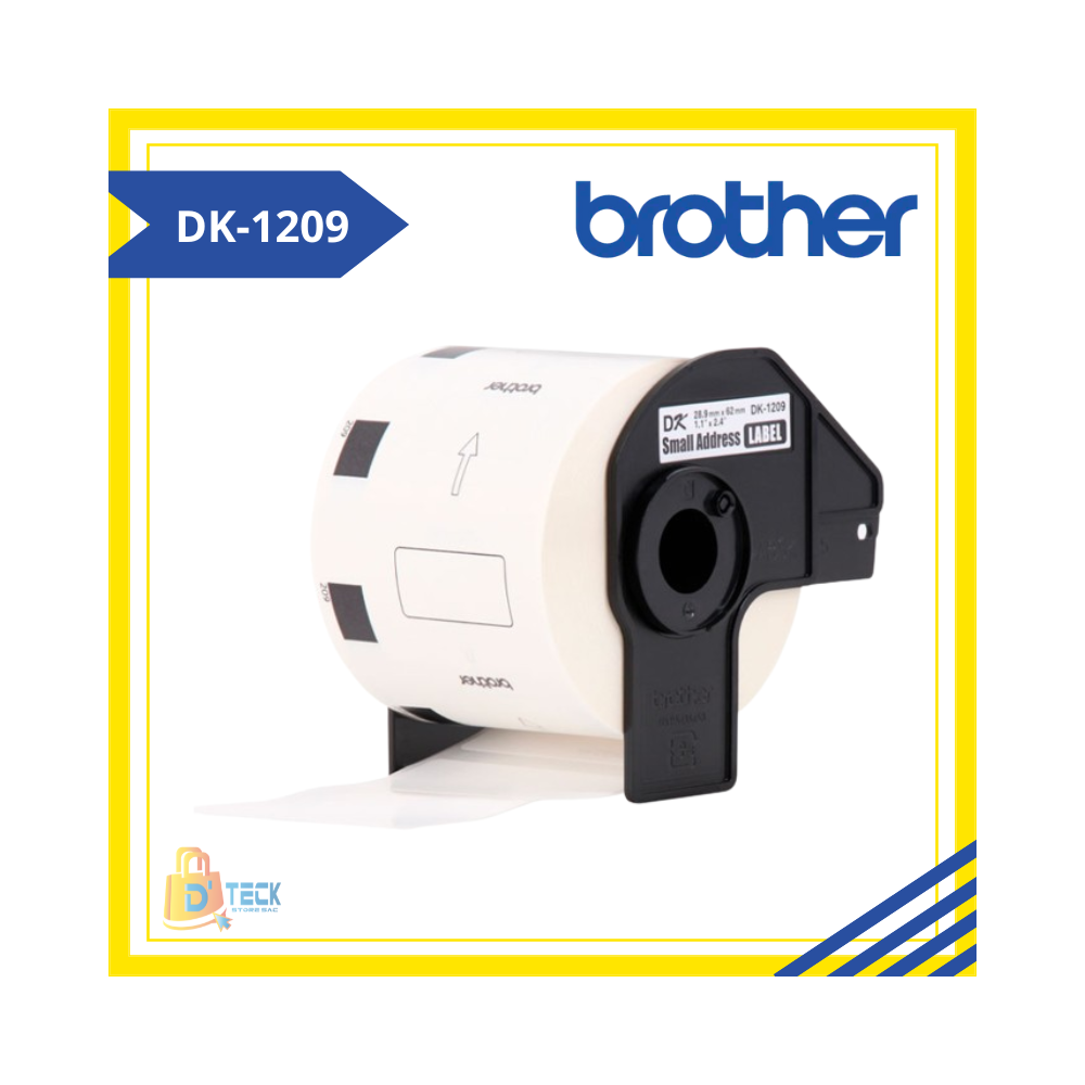 CINTA BROTHER DK-1209 (29MMX62MM) PARA ETIQUETADORA BROTHER