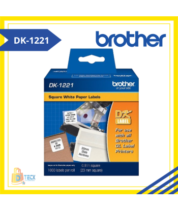 CINTA BROTHER DK-1221(23mm X 23mm) 1000 ETIQUETAS BROTHER