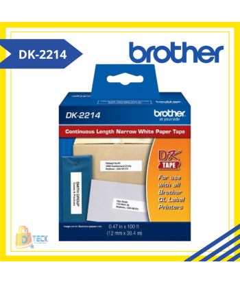 CINTA BROTHER DK-2214(12MMX30.48MM) PARA ETIQUETADORA BROTHER