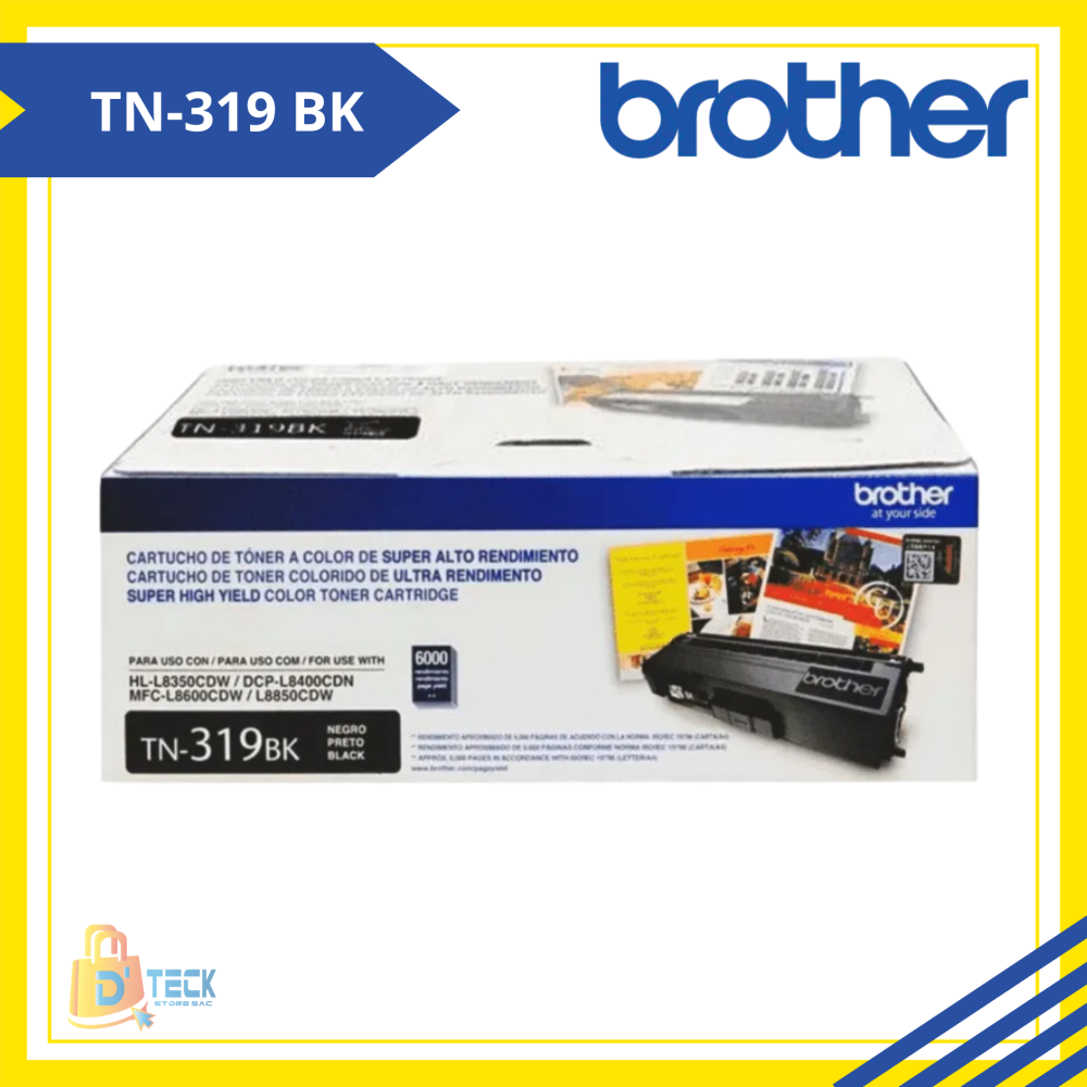 TONER BROTHER TN-319 BLACK ORIGINAL RENDIMIENTO 6000 PAG