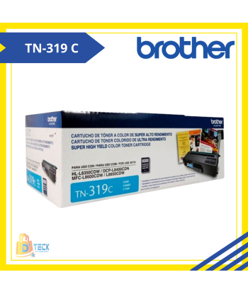 TONER BROTHER TN-319 CYAN ORIGINAL RENDIMIENTO 6000 PAG