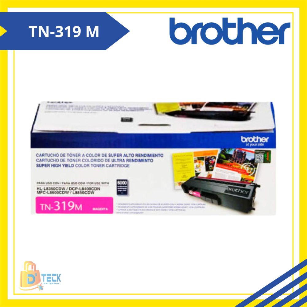 TONER BROTHER TN-319 MAGENTA ORIGINAL RENDIMIENTO 6000 PAG