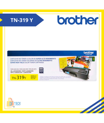 TONER BROTHER TN-319 YELLOW ORIGINAL RENDIMIENTO 6000 PAG