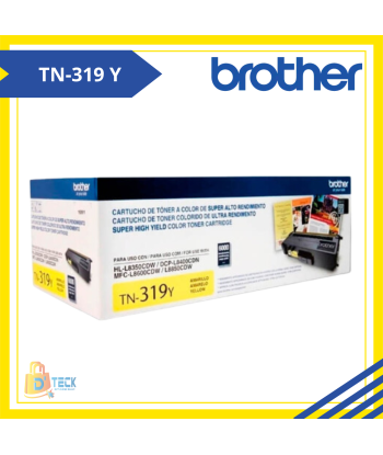 TONER BROTHER TN-319 YELLOW ORIGINAL RENDIMIENTO 6000 PAG