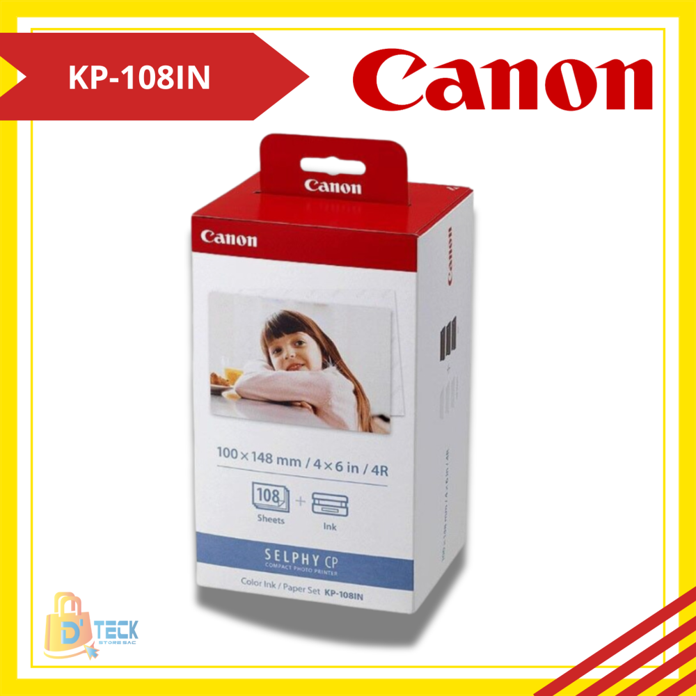 KIT KP-108IN  PAPEL FOTO PARA IMPRESORA SELPHY CP1300