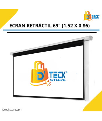 Ecran Retráctil 69″ (1.52 X 0.86) Mts Antireflex (Formato16:9)