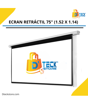 Ecran Retráctil 75″ (1.52 X 1.14) Mts Antireflex (Formato 4:3)