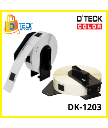 CINTA D´TECK COLOR DK-1203 (17mm x 87mm) PARA ETIQUETADORA BROTHER