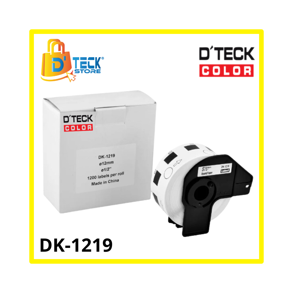 CINTA D´TECK COLOR DK-1219 (12mm) PARA ETIQUETADORA BROTHER