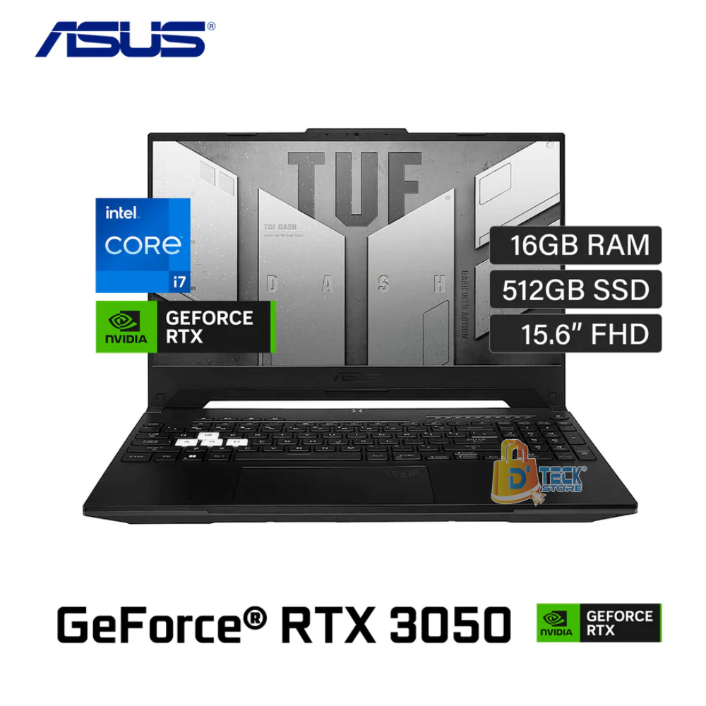 LAPTOP GAMING ASUS TUF FX507ZC4-HN002W 15.6" INTEL CORE i7-12700H 16GB RAM 512GB SSD NVIDIA GEFORCE RTX3050 4GB WD 11 HOME