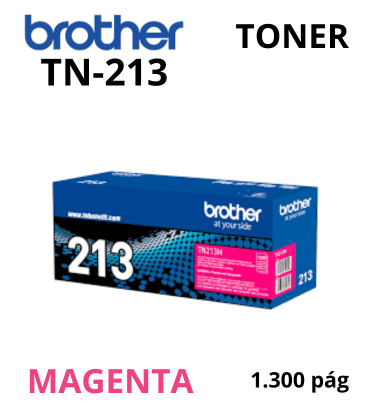 Toner Brother TN-213M Magenta 1300 Páginas