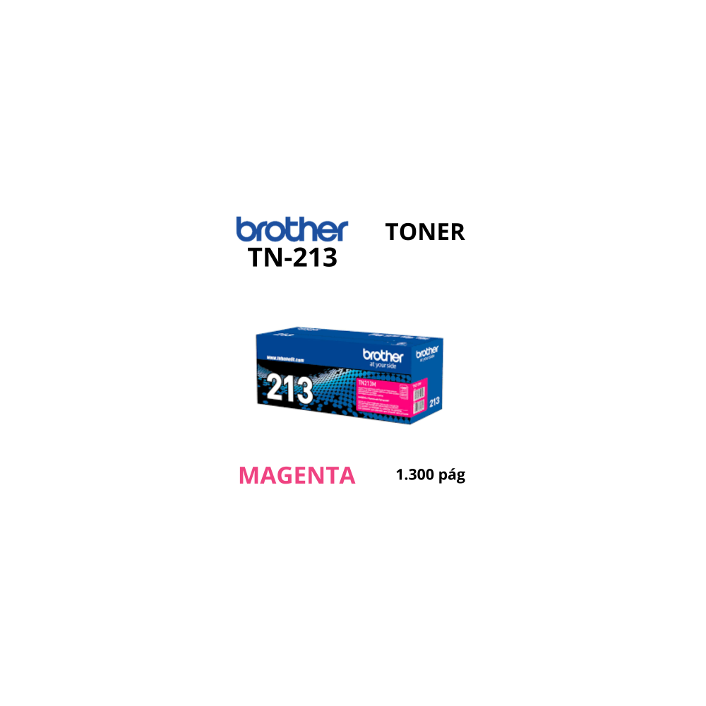 Toner Brother TN-213M Magenta 1300 Páginas