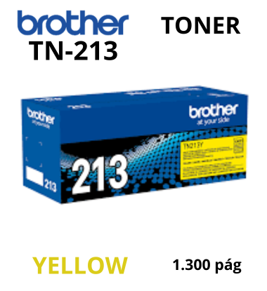 Toner Brother TN-213Y Yellow 1300 Páginas