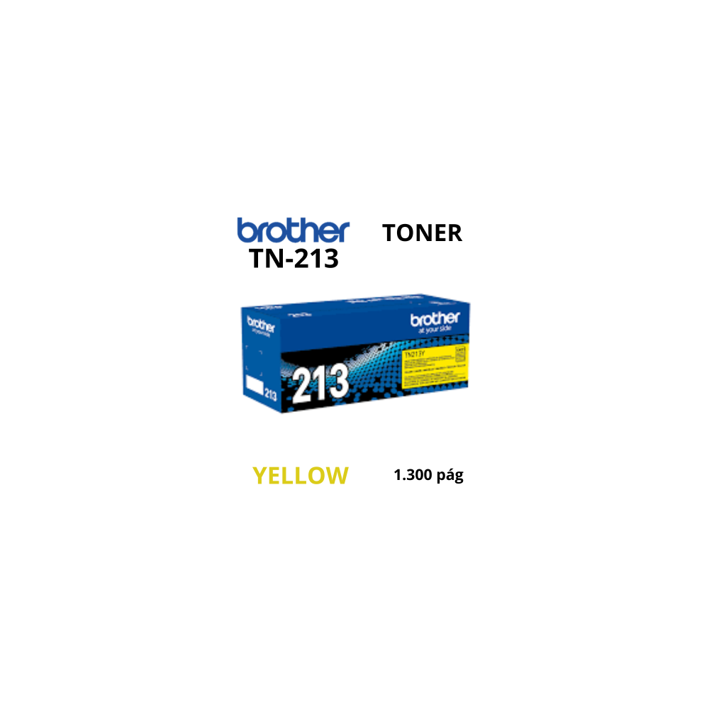 Toner Brother TN-213Y Yellow 1300 Páginas