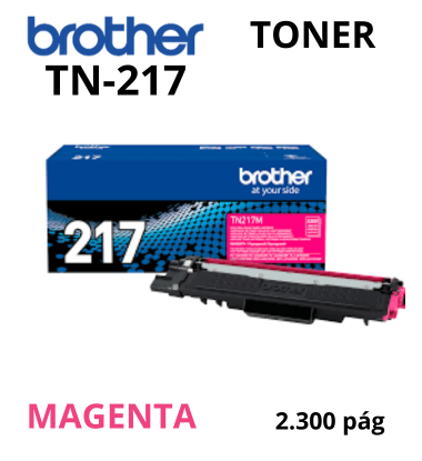 Toner Brother TN-217M Magenta 2300 Páginas