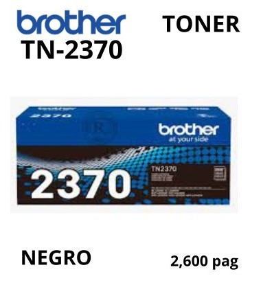 Toner Brother TN-2370BK Black 2600 Páginas