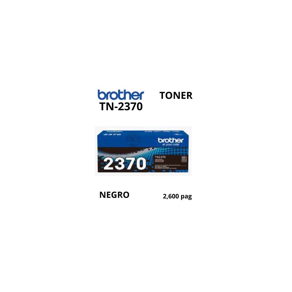 Toner Brother TN-2370BK Black 2600 Páginas