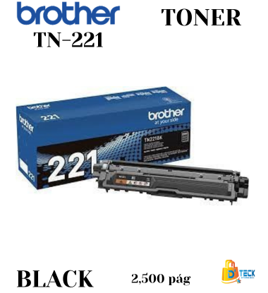 Toner Brother TN-221BK Black 2500 Páginas