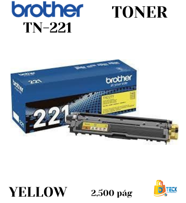 Toner Brother TN-221Y Yellow 1400 Páginas