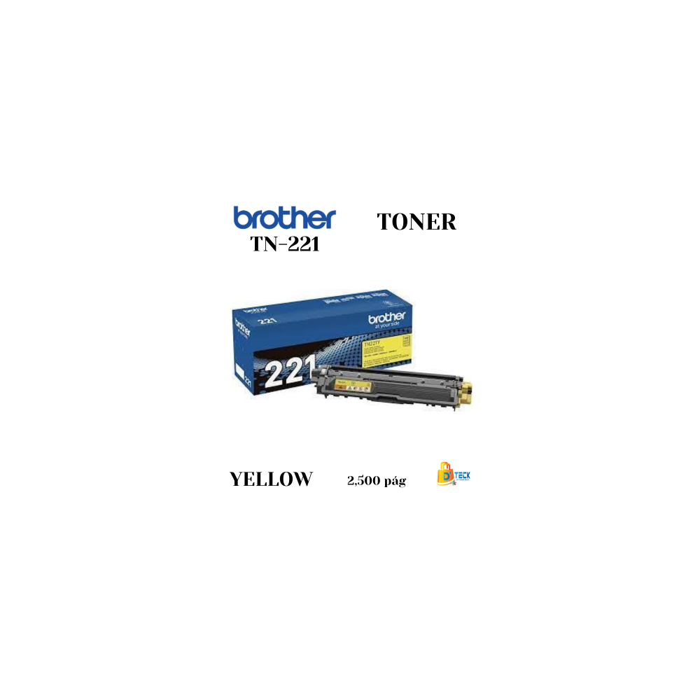 Toner Brother TN-221Y Yellow 1400 Páginas