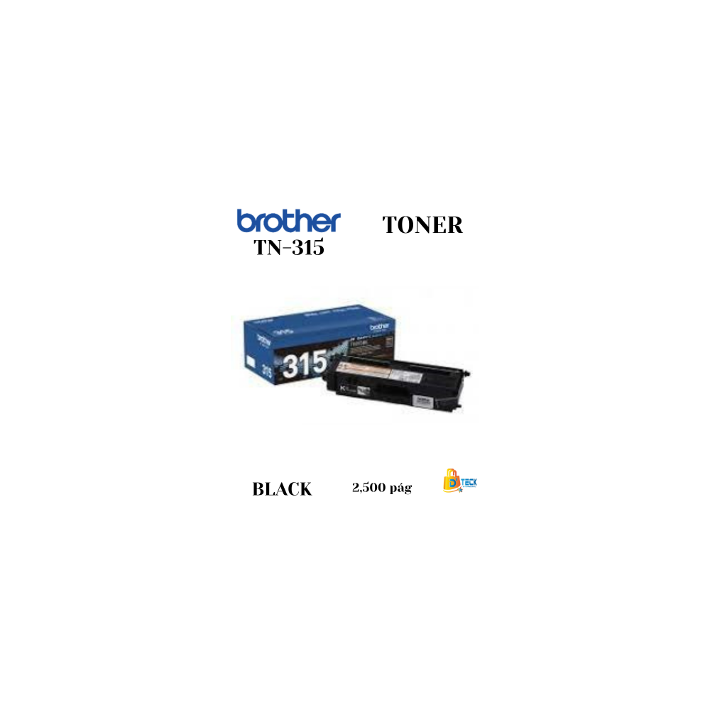 Toner Brother TN-315BK Black 6000 Páginas