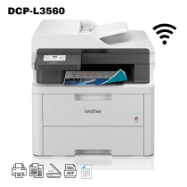 IMPRESORA LASER MULTIFUNCIONAL COLOR BROTHER DCP-L3560CDW WIFI DUPLEX ADF