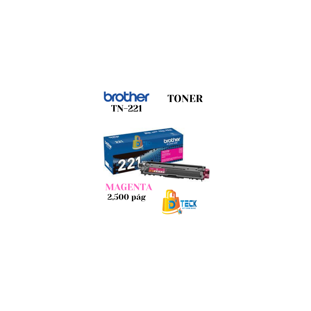 TONER TN-221 BROTHER MAGENTA 1400 PAGINAS