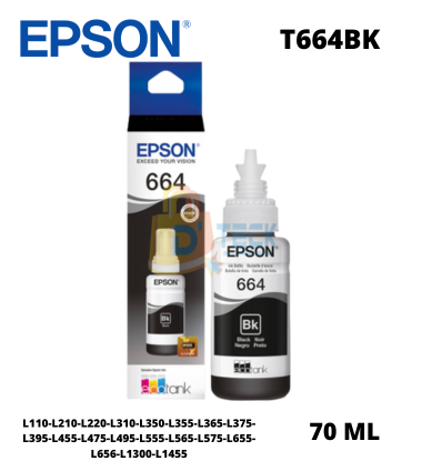 Tinta Epson 664 Black Botella 70ML