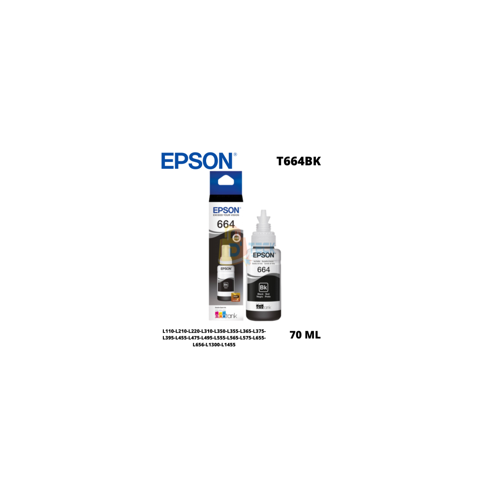 Tinta Epson 664 Black Botella 70ML