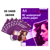 Papel Fotografico Blanco A4 20 Unid. 180 GR