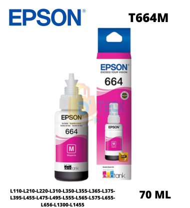 Tinta Epson 664 Magenta Botella 70ML