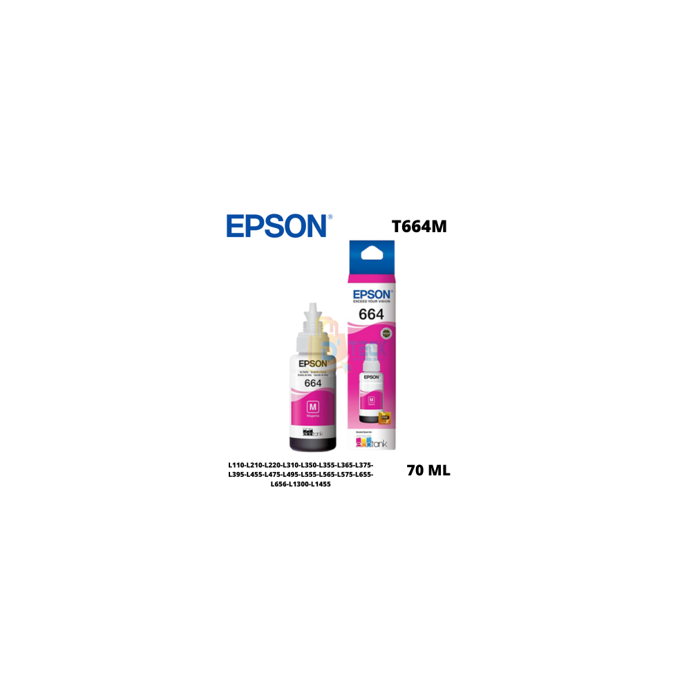 Tinta Epson 664 Magenta Botella 70ML