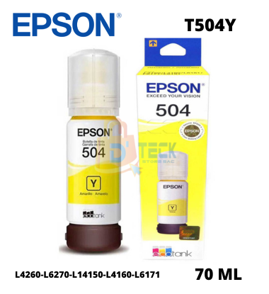 Tinta Epson 504 Yellow Botella 70ML