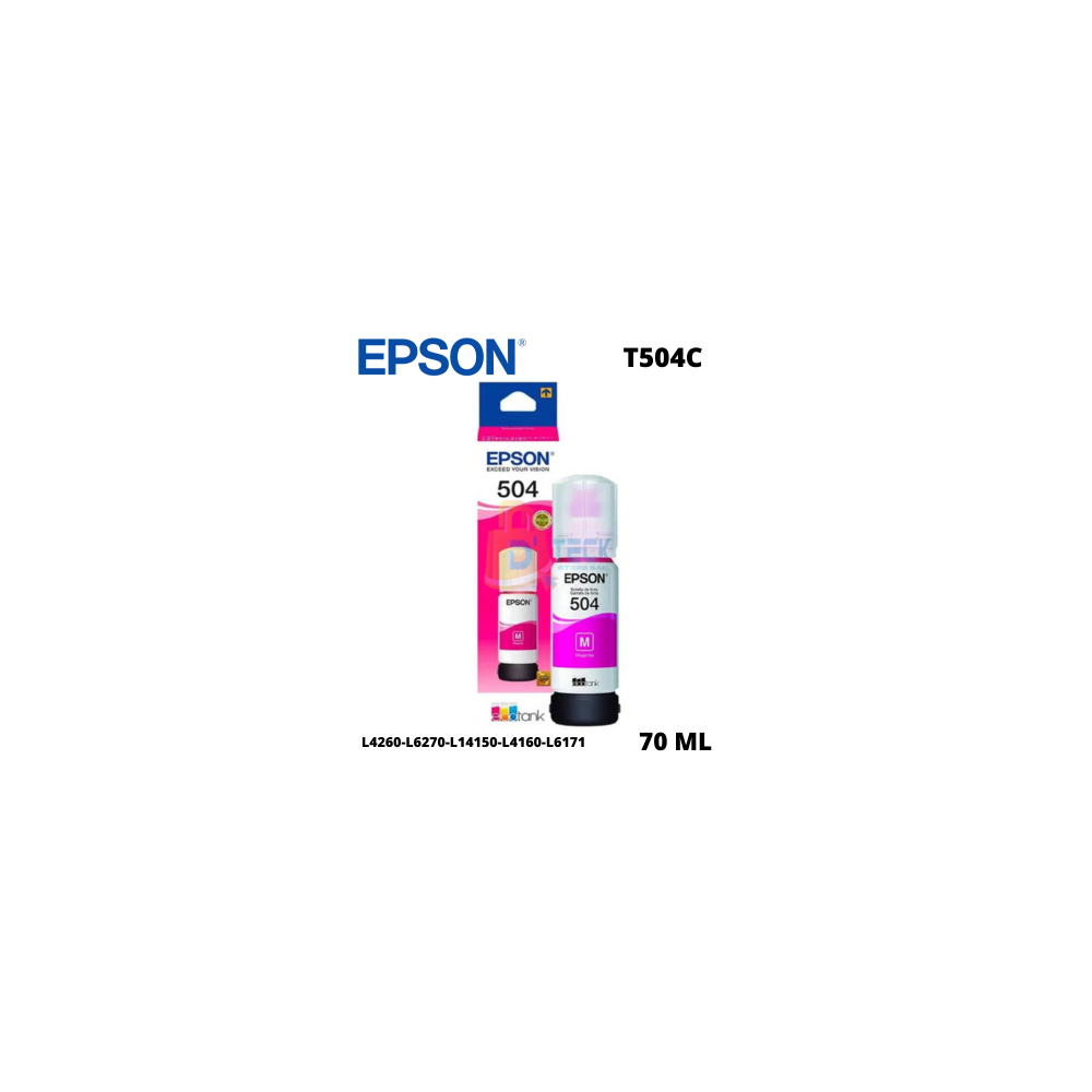 Tinta Epson 504 Magenta Botella 70ml