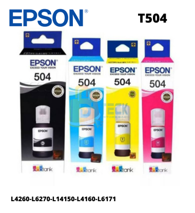 Pack de Tintas Epson 504 Original Black Cyan Yellow Magenta