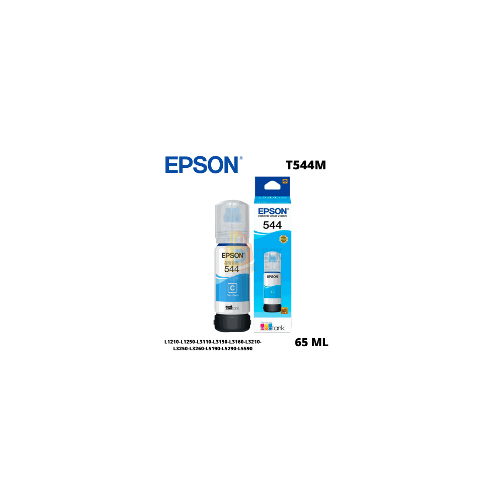 Tinta Epson 544 Cyan Botella 65ML L3210 L3250